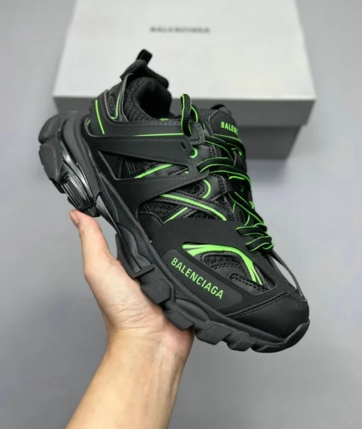 Balenciaga Track Sneakers Black Green 839581 - Image 2
