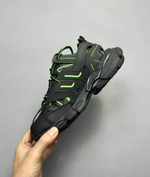Balenciaga Track Sneakers Black Green 839581 - Image 3