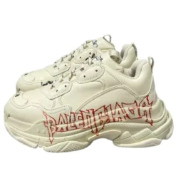 Balenciaga Triple S Replica Sneakers 636982 -DIY Metal White Red