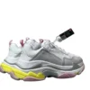 Balenciaga Triple S Sneakers in White Pink Yellow 524039