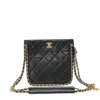 Chanel Black Classic Grained Cowhide Clutch HS9962 With Chain