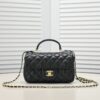 Replica Chanel Black Lambskin Mini Flap Bag RB5271KD-BK