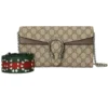 Gucci Dionysus Knockoff GG Supreme Small Bag DS-66914 in beige and brown leather